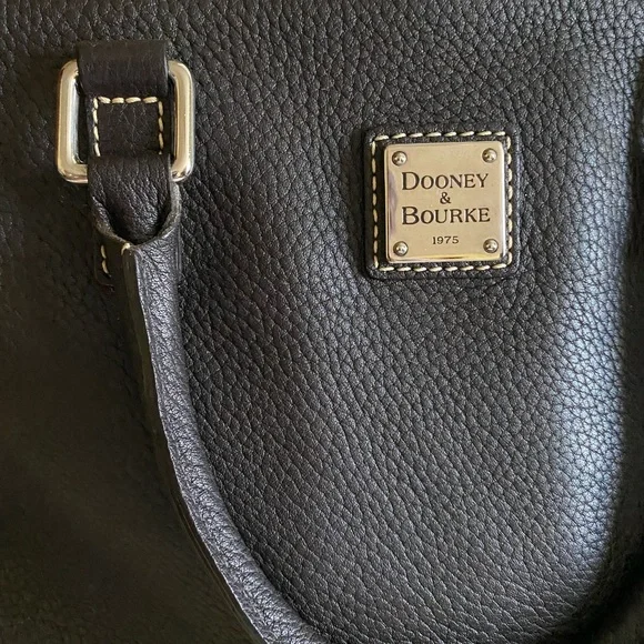 Dooney and Bourke Brown Pebble Leather Satchel - Picture 2 of 10